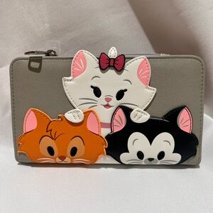 Disney Parks Loungefly Aristocats 7 x4 wallet. Brand New
